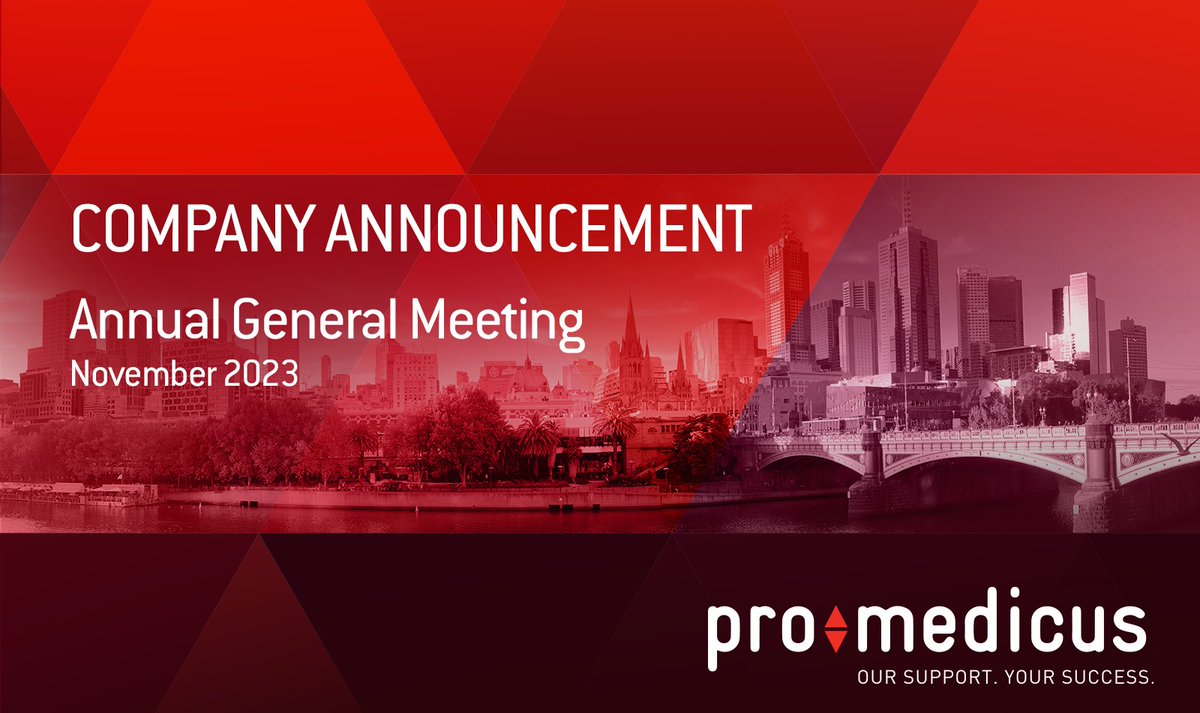 View the PME Chairman's Address presentation, AGM November 2023 bit.ly/3QOxQHz <a href="/Visage_Imaging/">Visage Imaging</a> #Visage7 #ProMedicusCloudPACS #SaaS #PlatformForTheFuture #PoweredBySpeed #CardiologyImaging&lt;3