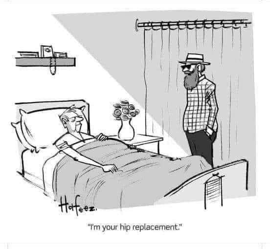 SimplyJnJ's tweet image. #MondayHumour #HipReplacement #HipProblems
