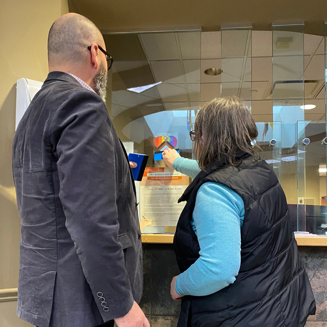 Today, in honour of Trans Day of Remembrance, WECAS began installing Positive Space stickers in our Windsor &amp; Leamington offices. This represents a small but important step in our journey to become the Affirming Adults &amp; community that our children, youth &amp; families need. #TDOR