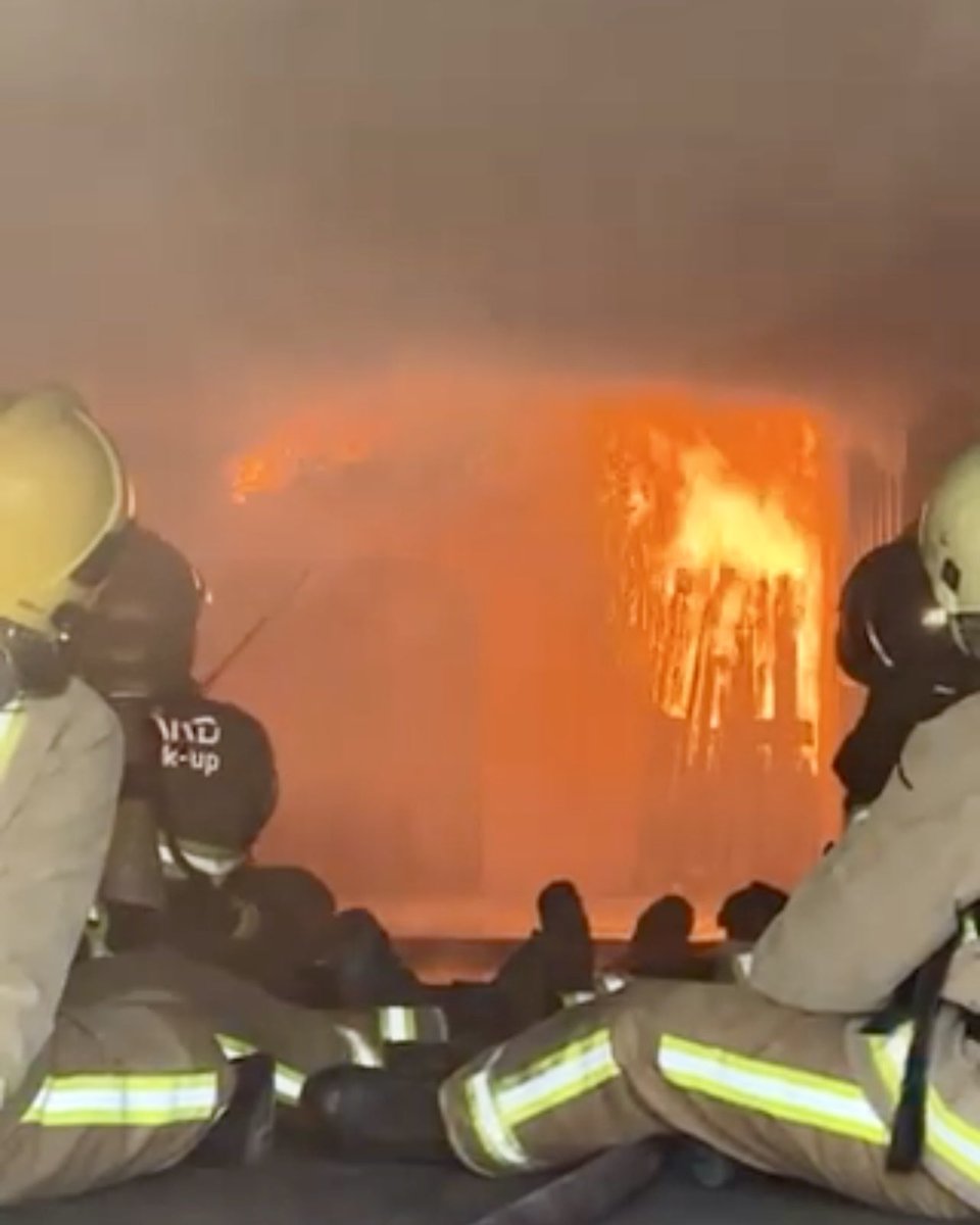 As the development of our staff's professional skills is so important to us, today a selection of our firefighters undertook the the Compartment Fire Behaviour Training (CFBT) course at MTSC. Cold-smoke and no-smoke training is important too, but nothing beats the real deal!