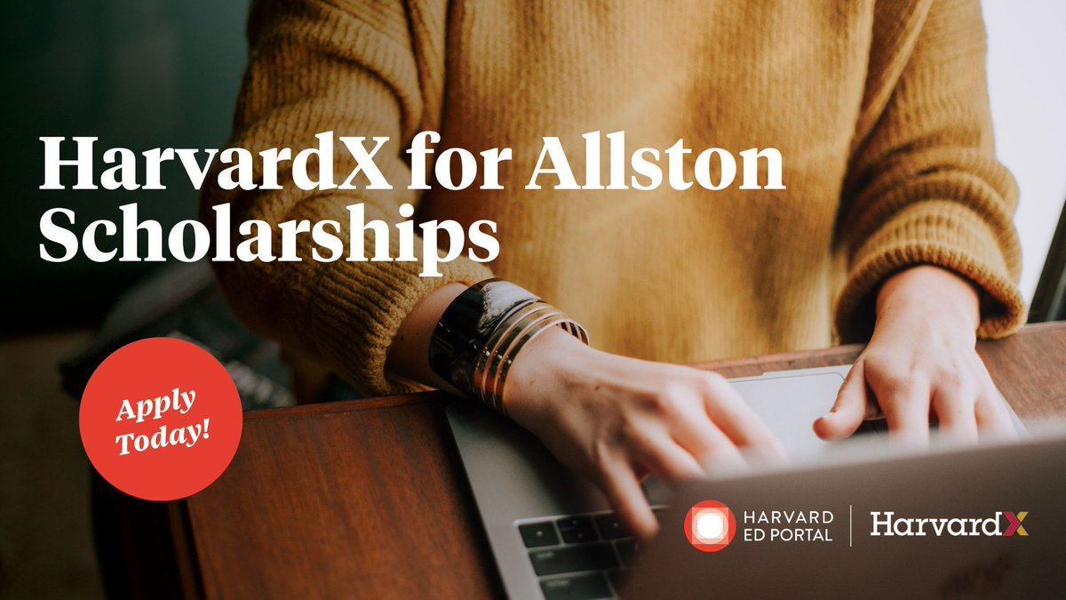 Apply for the HarvardX Scholarship by December 1! 📚📝

If you're an #AllstonBrighton resident or a Boston/Cambridge educator, take advantage by enrolling in any one HarvardX course &amp; receive a FREE verified certificate! hrvd.me/harvardx-schol…
