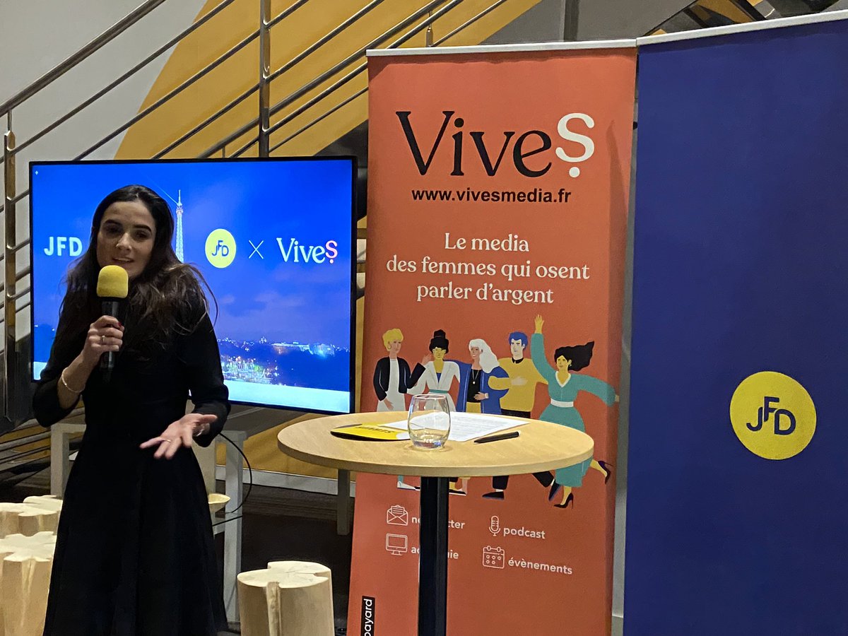 <a href="/delphine/">Delphine Remy-Boutang</a> <a href="/arver_/">arver</a> <a href="/MediaVives/">ViveS_media</a> <a href="/Bpifrance/">Bpifrance</a> @BpifranceHub <a href="/Bayard/">Bayard</a> <a href="/koussee/">Koussée Vaneecke</a> L’accès au financement reste un challenge pour les femmes entrepreneures, mais @c_couallier @dattak_ a un message à faire passer… « Ayez de l’audace ! Multipliez par 10 votre BP ! »
#JFDNight