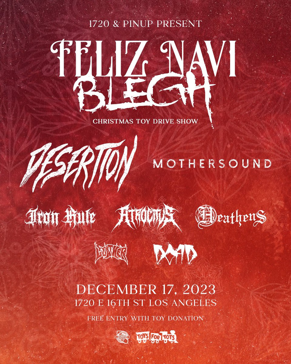 YOOOO!!! Sorry we have been MIA it’s been a while. Last show of the year! Come out and hang! Will be a toy drive so make sure to come and bring all the toys for those in need of some joy this holiday season. See you soon 🫡🫡😎😎