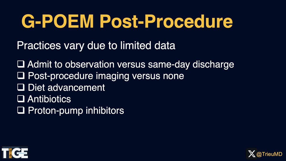 📣@AGA_TIGE WEEKLY HIGHLIGHT📣 📰@ernrobalino, #DrPeterDraganov, & @DennisYangMD review the role of G-POEM for gastroparesis, including indications, pre-eval, procedure, & follow up. 🔎For more details: doi.org/10.1016/j.tige…