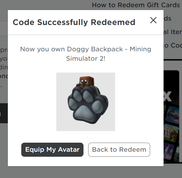 Rattathuii's tweet photo. 10 Code Doggy Backpack Giveaway 🎁

YZBCZ5BQPHKM
Z54PPZBZMAZ8
L9C2QNGGAFDK
3DPKWT6DJTUF
EGATVZJ3S6WU
HXDUVM97U5PA
2RQLWB5GD9PT
97RE2VWP7RRN
H8SGS996LKFD
4MJHEQRLVULF

Redeem : https://t.co/uK7JZLm3hF

#Roblox #RobloxCode #RobloxFree #RobloxCodeFree