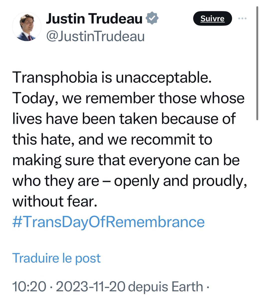 MaximeBernier's tweet photo. We were bombarded with gender nonsense all summer long during “Pride Season”. 

Last week we had “Transgender Awareness Week”. 

And today, there is another opportunity for virtue signalling and propagandizing with #TransDayOfRemembrance! https://t.co/vNXWPRaYP2