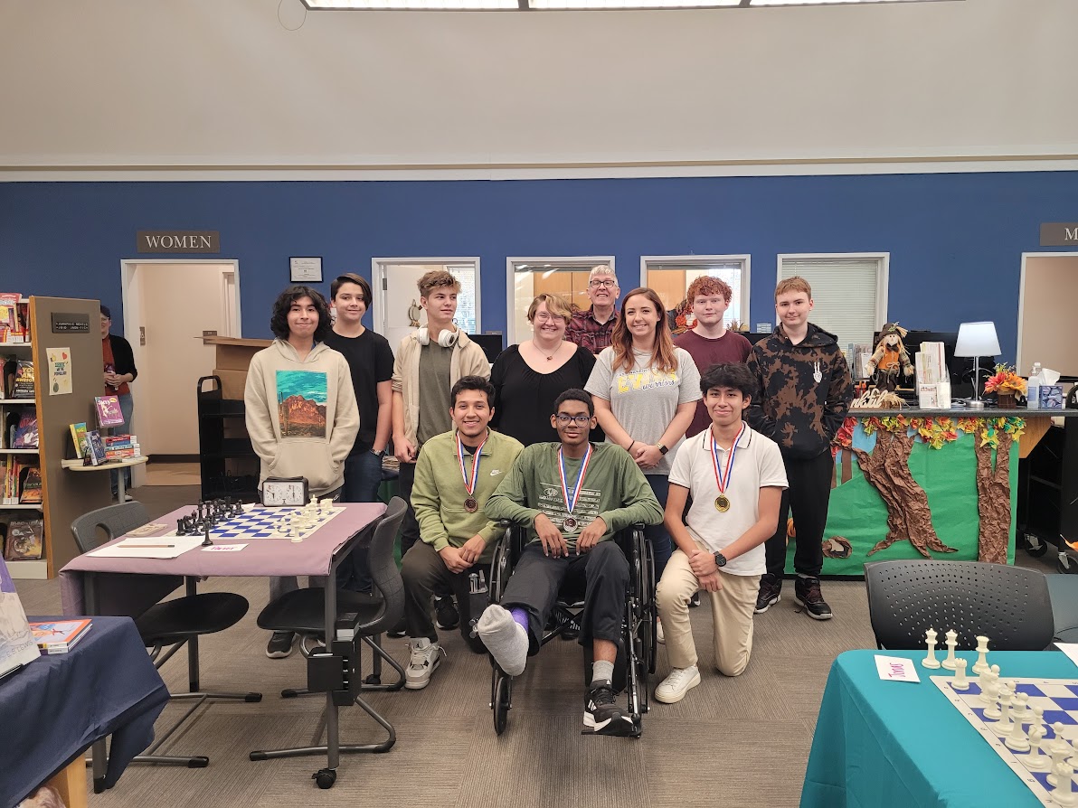 On Saturday, 11/18/23, we hosted our first Chess Club tournament at Wendell Community Library! Thank you for everyone who came and congrats Danny, Carlos, and Jonas!