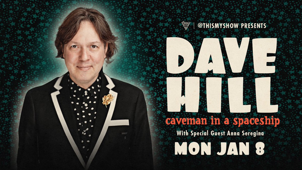 HEY LA! We are presenting @mrdavehill new show “caveman in a spaceship” at @JoinTheDynasty on January 8th w/ special guest @touchingcheeses Tickets: Tinyurl.com/LADaveHill