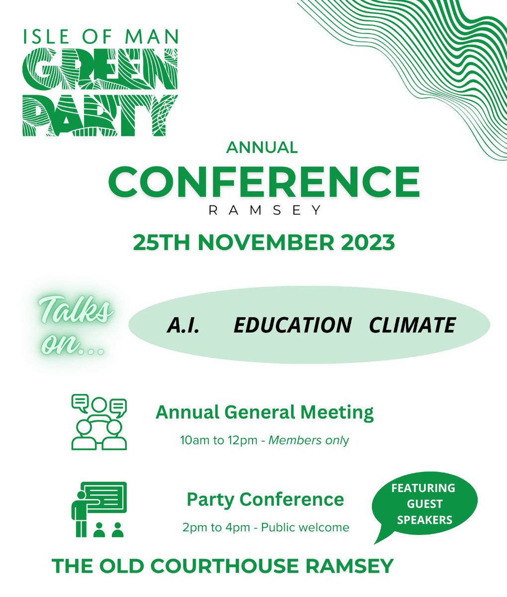 Isle of Man Green Party / Partee Glass Vannin tweet media