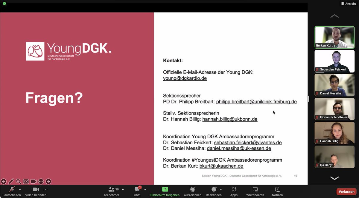 Mit einer großen Gruppe engagierter Youngs konnten wir erfolgreich in das <a href="/YoungDgk/">Young DGK</a> #Ambassadorenprogramm starten! 

Wir freuen uns auf ein spannendes Projekt und intesives Gestalten mit einem fantastischen Netzwerk aus den Kardiolog*Innen der Zukunft 🫀🔮 !

Sei auch du dabei 🫵