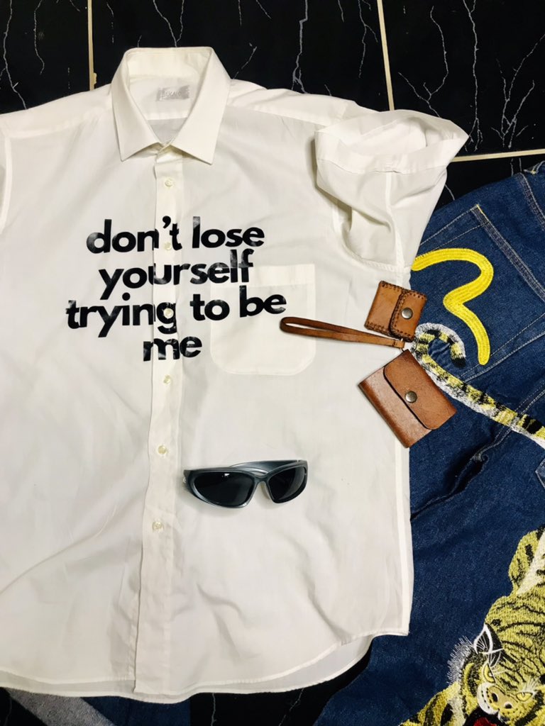 Skeifwhatever's tweet photo. ⬇️🛍🔥
Shirt-M200.00
Pants-M450.00 W34
Glasses-M100.00
Leather Wallet-M250.00 https://t.co/uwFpYl8046