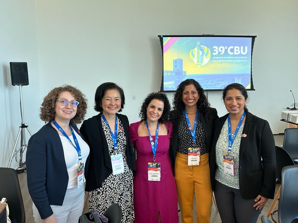 Connecting women in urology during the SBU 2023 congress. Congratulations to The Orchids on another great session. Left to right: Drs. Barbara Chuback, Stacy Tanaka, Maria Claudia Bicudo, Sima Porten, and Divya Ajay. #Urology #AUA
