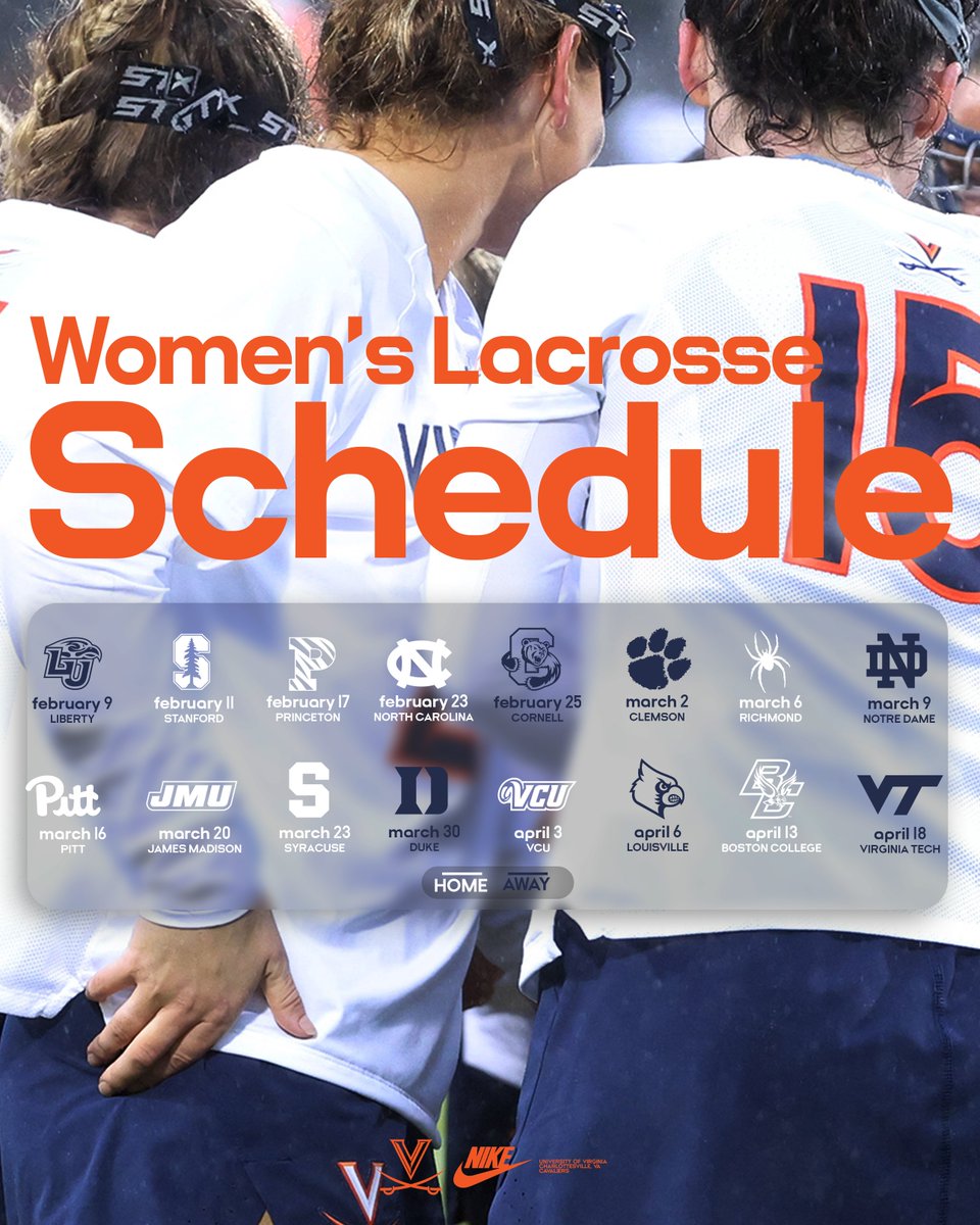 UVAWomensLax's tweet image. 🚨 𝟮𝟬𝟮𝟰 𝗦𝗖𝗛𝗘𝗗𝗨𝗟𝗘 🚨

✍️ your calendars! 

9⃣ home games coming to Klöckner 

🔗 wahoowa.net/3SNK7i8