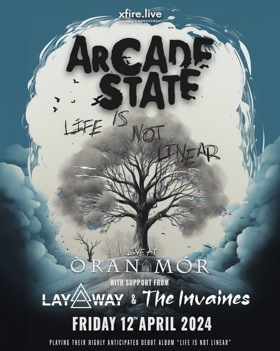 Glasgow Support! Buzzing to have @Layawayofficial and @theinvaines join us for our biggest ever show in April! Some of our best friends in the music scene so excited for them to share this night for us 🔥 Over 1/4 sold for this! Get your tickets 🩵 skiddle.com/e/36710717