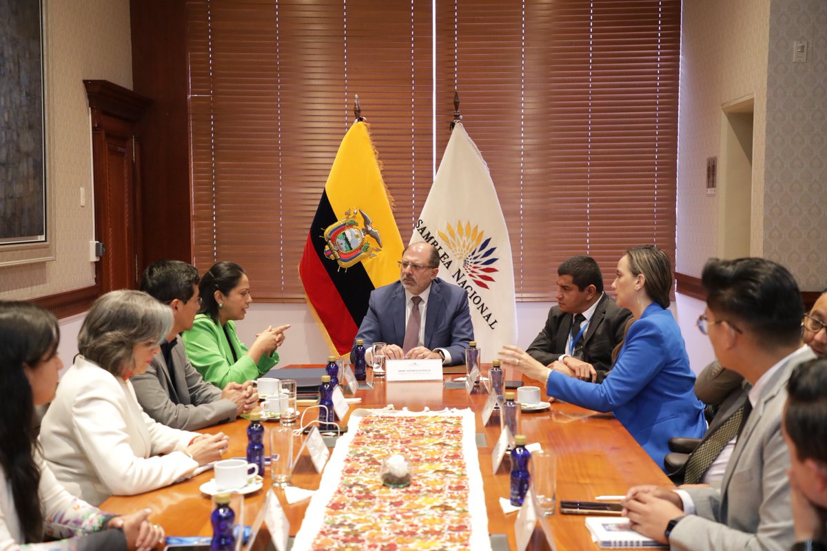 HenryKronfle's tweet photo. Cumpliendo con la #AgendaLegislativa recibimos a los representantes de la #AME, @CongopeEcuador Y #Conagopare. Con la cual se busca generar una agenda de trabajo conjunta, tomando las acciones necesarias para atender las diferentes problemáticas de los GADS. https://t.co/HmBdUbck28
