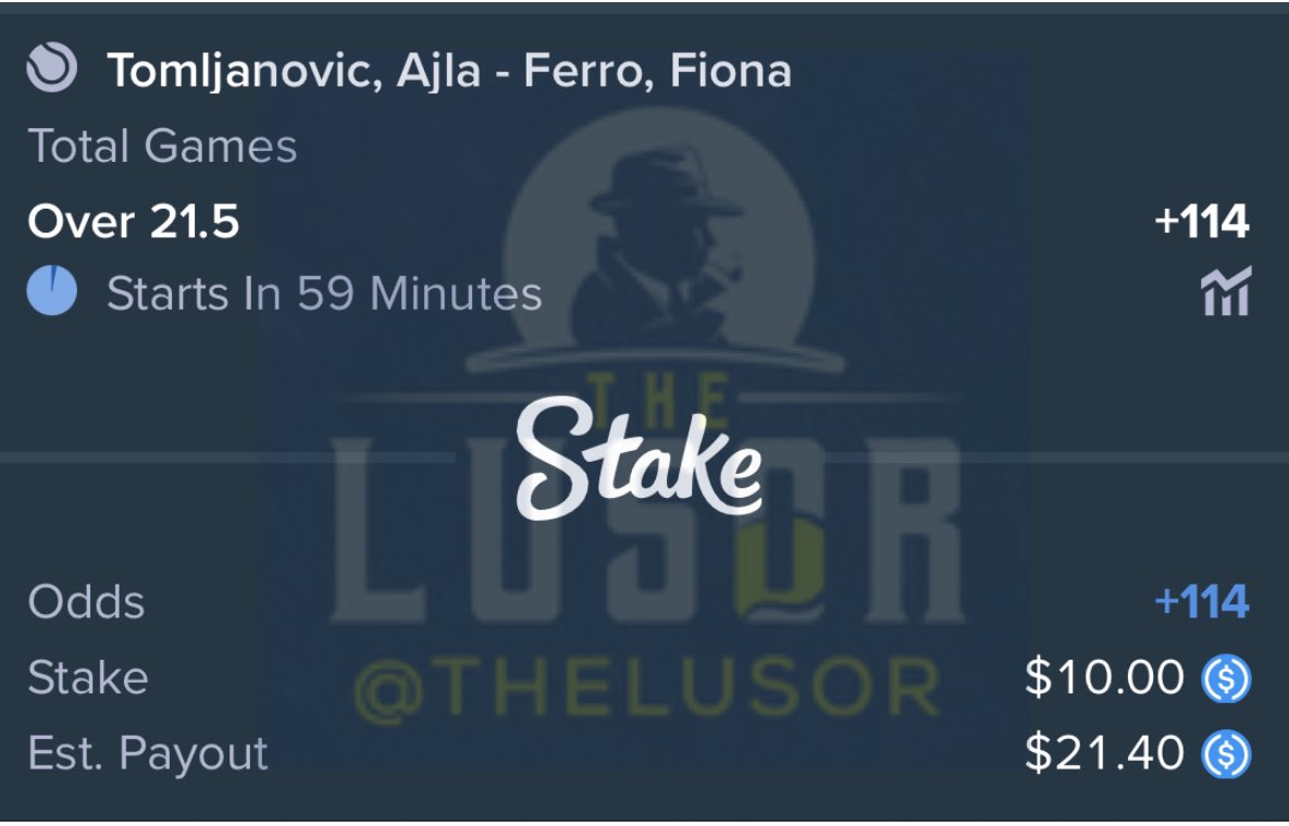 TheLusor's tweet photo. BET 1 Lusor Ladder Challenge🪜🫡

Florianopolis Challenger🇧🇷

$10 to $21.4

Tomljanovic vs Ferro - OVER 21.5 GAMES

#GamblingTwittwr #SportsBetting #ParlayScience https://t.co/d7rcrAcjiQ