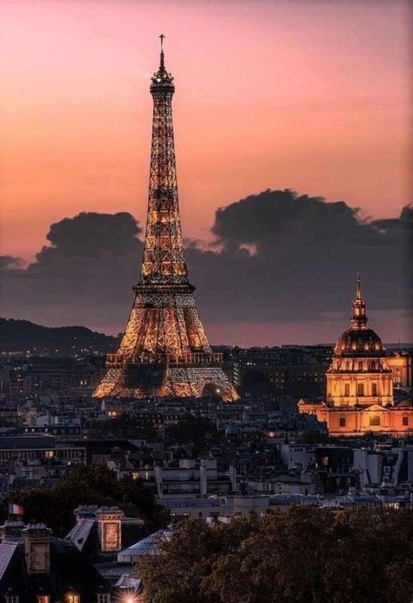 Sunset in Paris.