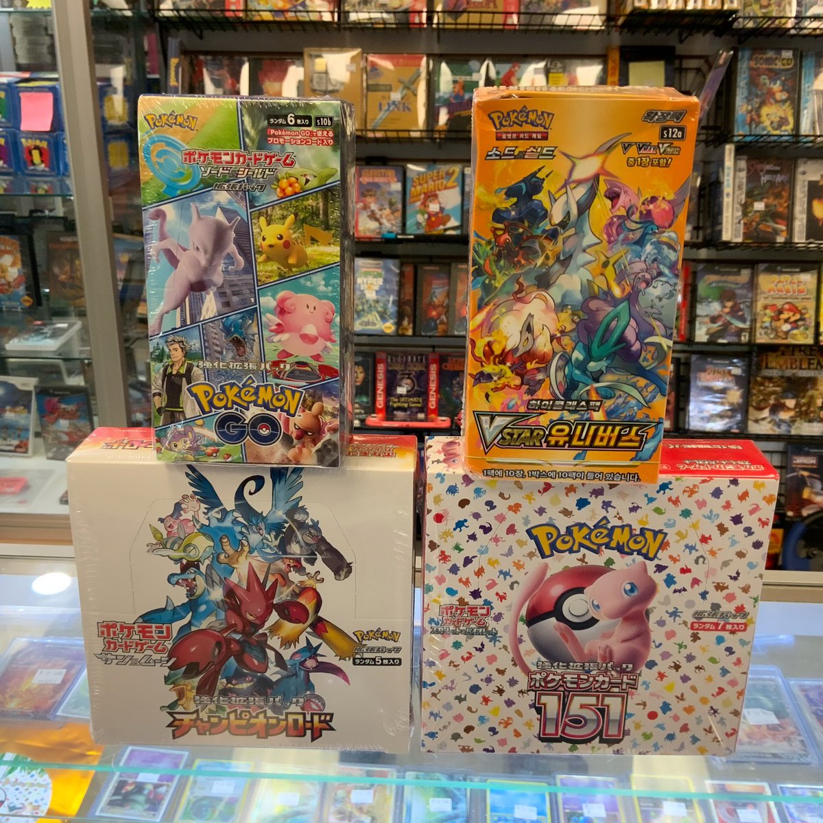 We are always getting more Pokémon cards in stock! Stop in to see what we currently have available! #pokemon #pokemoncards #pokemontcg #pokemoncommunity #pokemongo #pokemon151 #pokemon151box #pokemonvstar #151 #retroreplaybelair #maryland #shoplocal