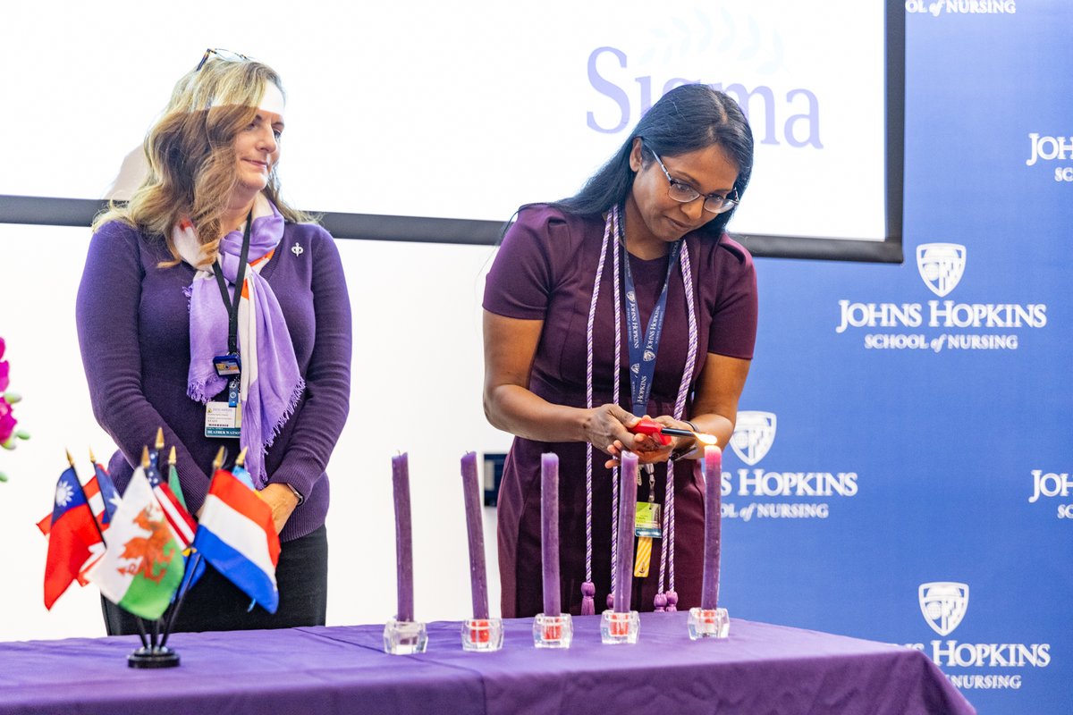 Last week, #JHSON welcomed the newest inductees into the @Sigmanursing Theta Tau International Honor Society of Nursing! Check out the full photo album: bit.ly/47HkaFm