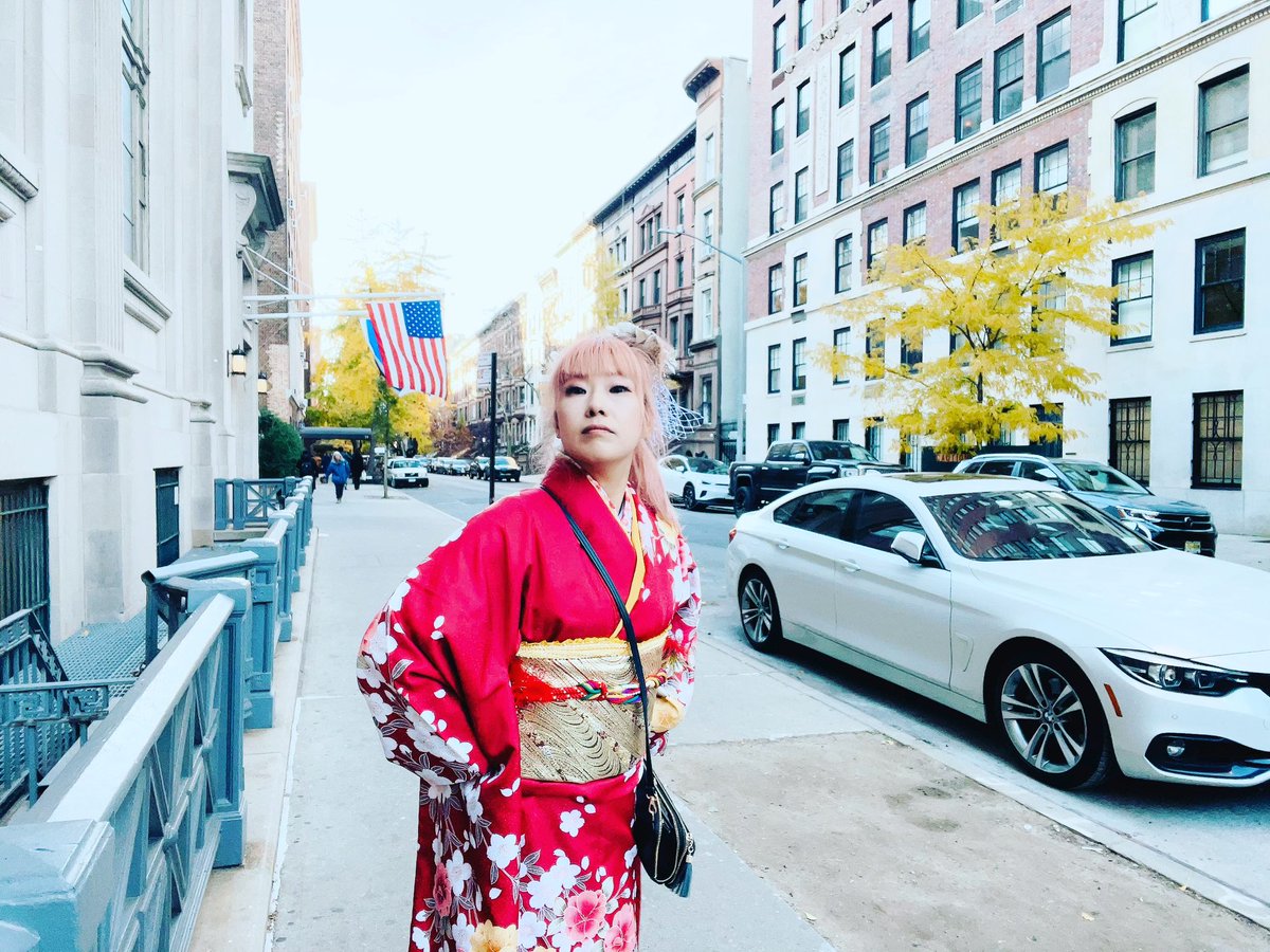 蓮音まゆ　in NY #kimono #nyc #NewYork #USA ⭐︎#newyorkcity #nyclife #nycgo #nycstreet #nycphotography  #nyc_instagram   #nycity  
#NY
 #nyphotographer 
 #nyc🗽 
 #nying 
#iloveny #manhattannyc  #nymusik

#nyfashion