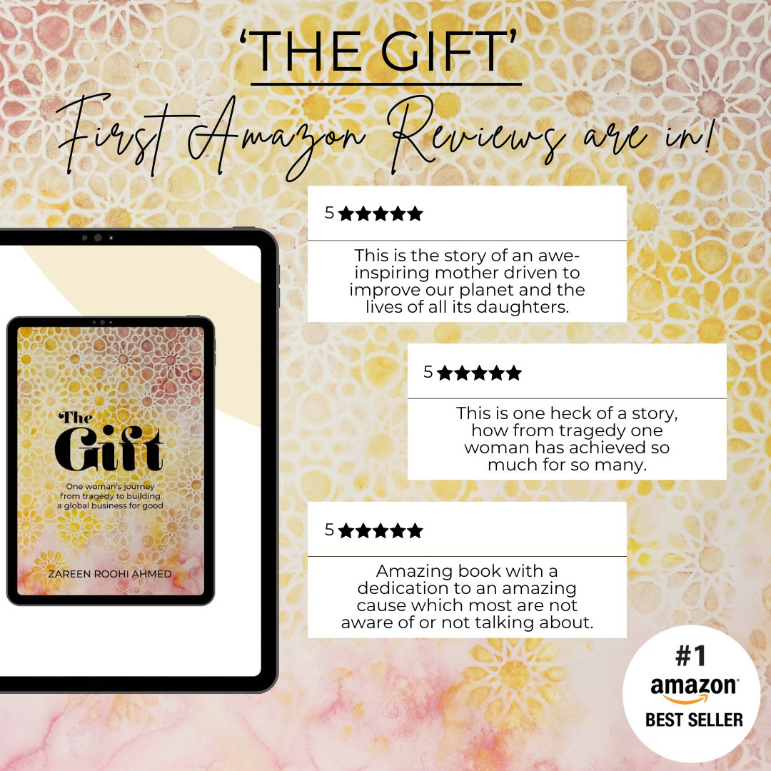 'The Gift', written by our Chair, Dr. <a href="/zareen_roohi/">Dr Zareen Roohi Ahmed</a> is a sparkling 5-star Amazon bestseller! 🌟✨ Grab your copy in paperback or Kindle on <a href="/amazon/">Amazon</a> now: amazon.co.uk/.../B0CMJ4.../… 

#TheGiftBookLaunch2023 #MustRead #thegiftbooklaunch2023 #giftwellness #bookstagram #periodpoverty