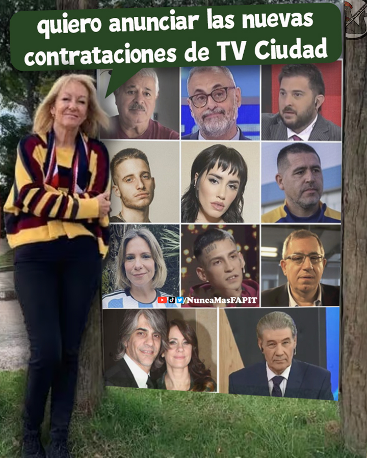 ¡¡¡ÚLTIMO MOMENTO!!!
Carolina Cosse anuncia  las nuevas contrataciones de TV Ciudad!!!!!.
#NuncaMasFAPIT