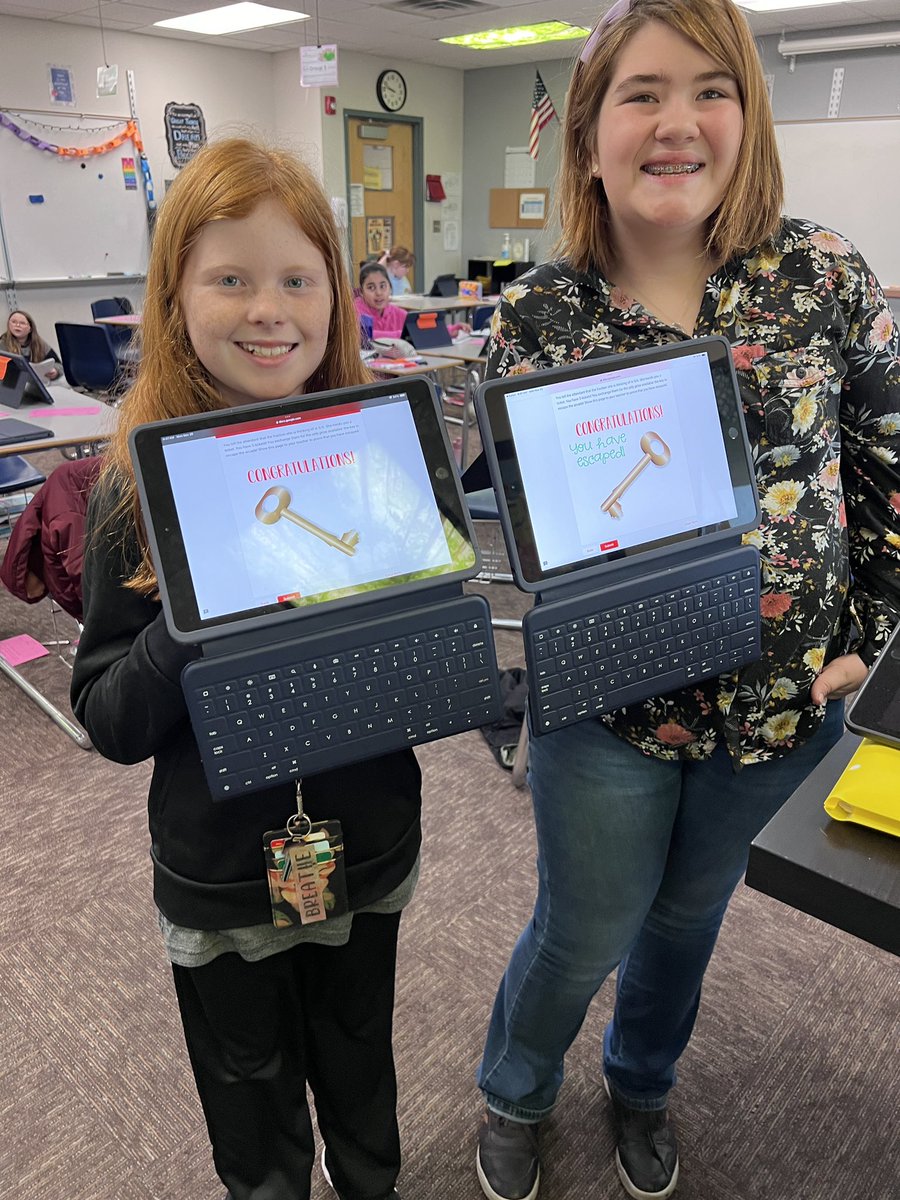 We love escaping the room of FRACTIONS!! 🥰 #proud2bMIS #1GC