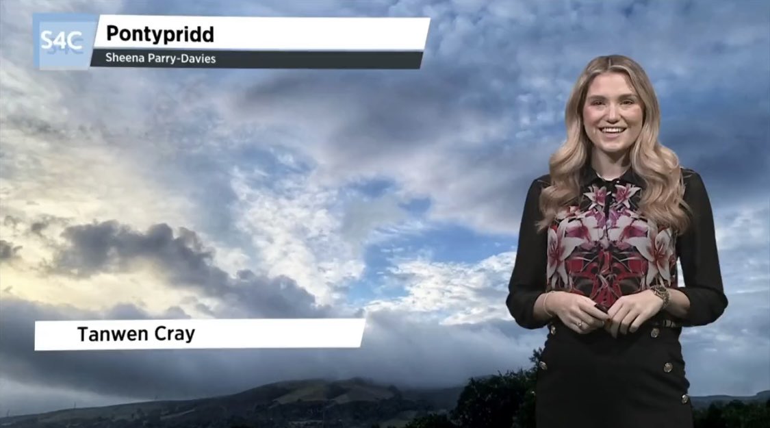 Pleased to have my #picture featured on the #S4C #weather #bulletin today! Hapus gweld fy llun ar fwletin tywydd #S4C heddi’! Diolch @S4Ctywydd @tanwencray 😊🌞