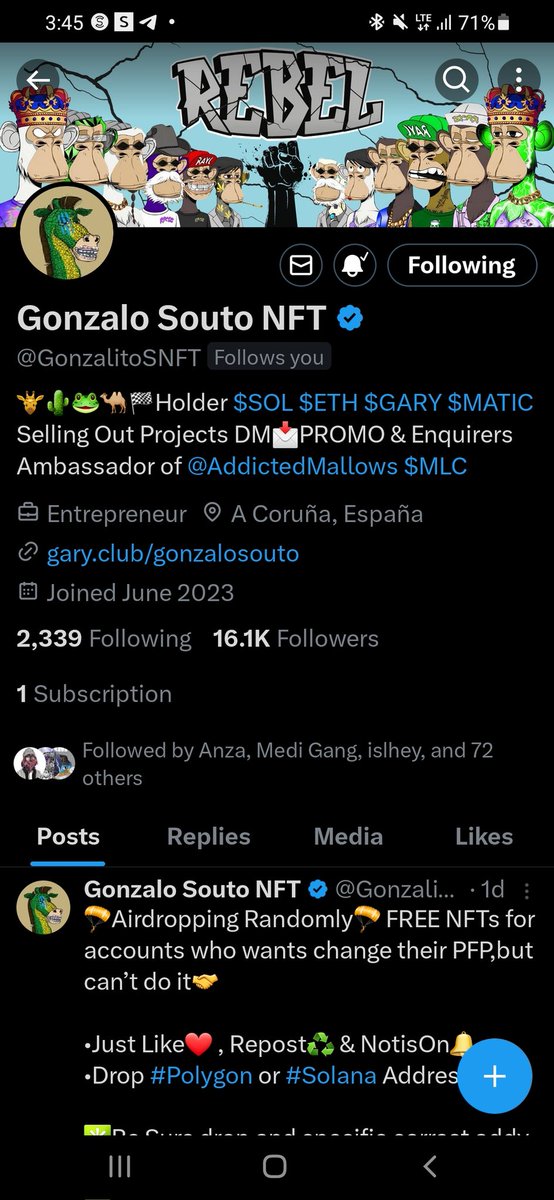 0x7EVENN's tweet photo. @GonzalitoSNFT #Solana https://t.co/yMD6OmtO1h