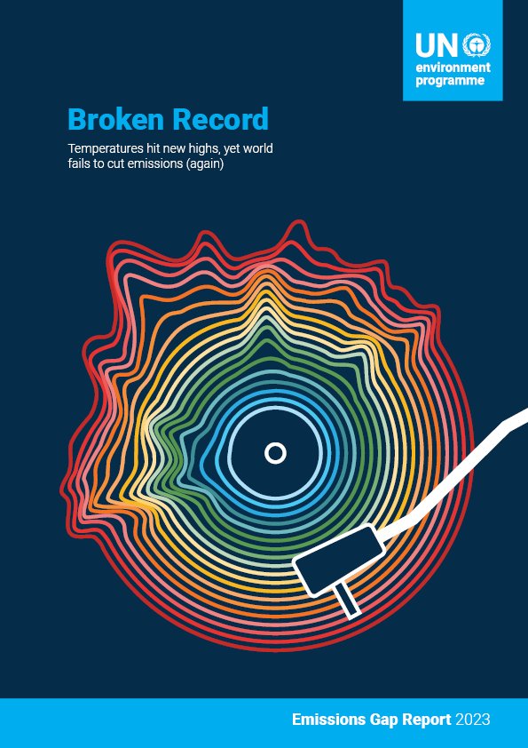 Published today: The Broken Record of countries' climate pledges not delivering on the emissions reductions we need. Read the latest @UNEP #EmissionsGap report unep.org/resources/emis… (A longer 🧵to follow)