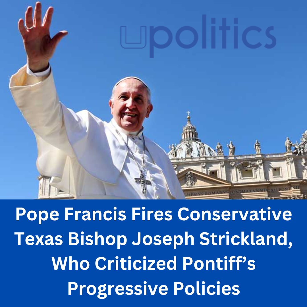 Pope Francis fired Texas Bishop Joseph Strickland of the pastoral governance of Tyler, Texas, who has been a vocal critic of the Pope on social media.

Full Story Here: tinyurl.com/2jtfmztk

#popefrancis #josephstrickland #michaelmatt #theremnant