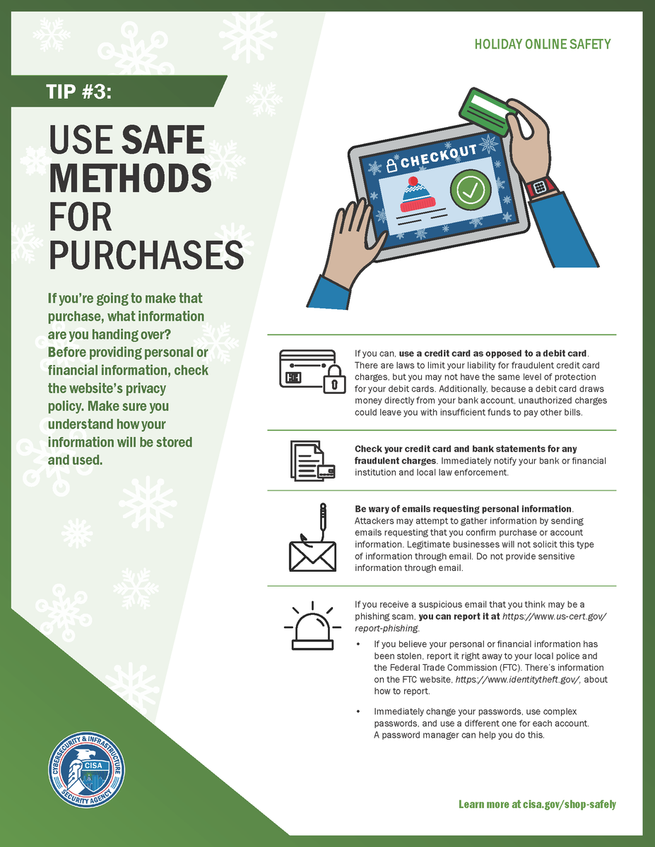DlsdTech's tweet image. Tis the season for hackers, scammers, and online thieves, OH MY! Be aware well shopping online this season. #k12tech #dlsdtech #CyberSecurityAwareness  @CISAgov