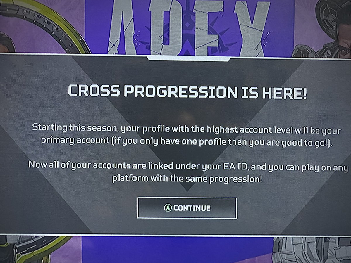jmeyels's tweet photo. More waves for cross progression did roll out today as expected but once again seems to include a lot of accounts that don't need or want it. (Meaning they never even played console) 

Not sure if this is intended or just unlucky for some of you 😕 https://t.co/sW96YEgi2O