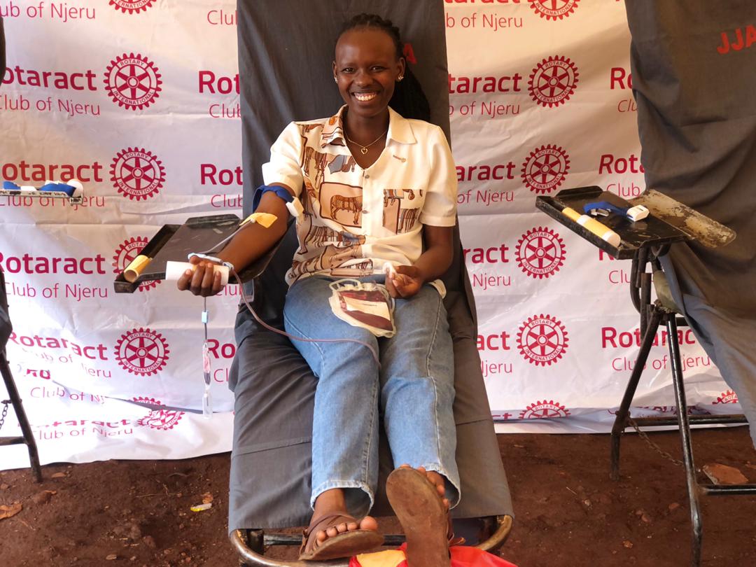 Rotaract Club of Njeru (@njerurotaract) on Twitter photo Our Own HCP <a href="/RosemaryApio/">Rosemary Apio</a> has been the very first donor of the day and we are grateful for leading by example as a #Pillar. Our Own HCP <a href="/RosemaryApio/">Rosemary Apio</a> has been the very first donor of the day and we are grateful for leading by example as a #Pillar.