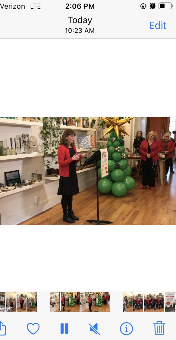 WeMoveCincy's tweet photo. Our @Connector_Cincy deputy director Lori Burchett helped kick off the holiday season today with @OTRChamber members gearing up for this weekend’s Shop Small Saturday! https://t.co/4lOUu5cYj4