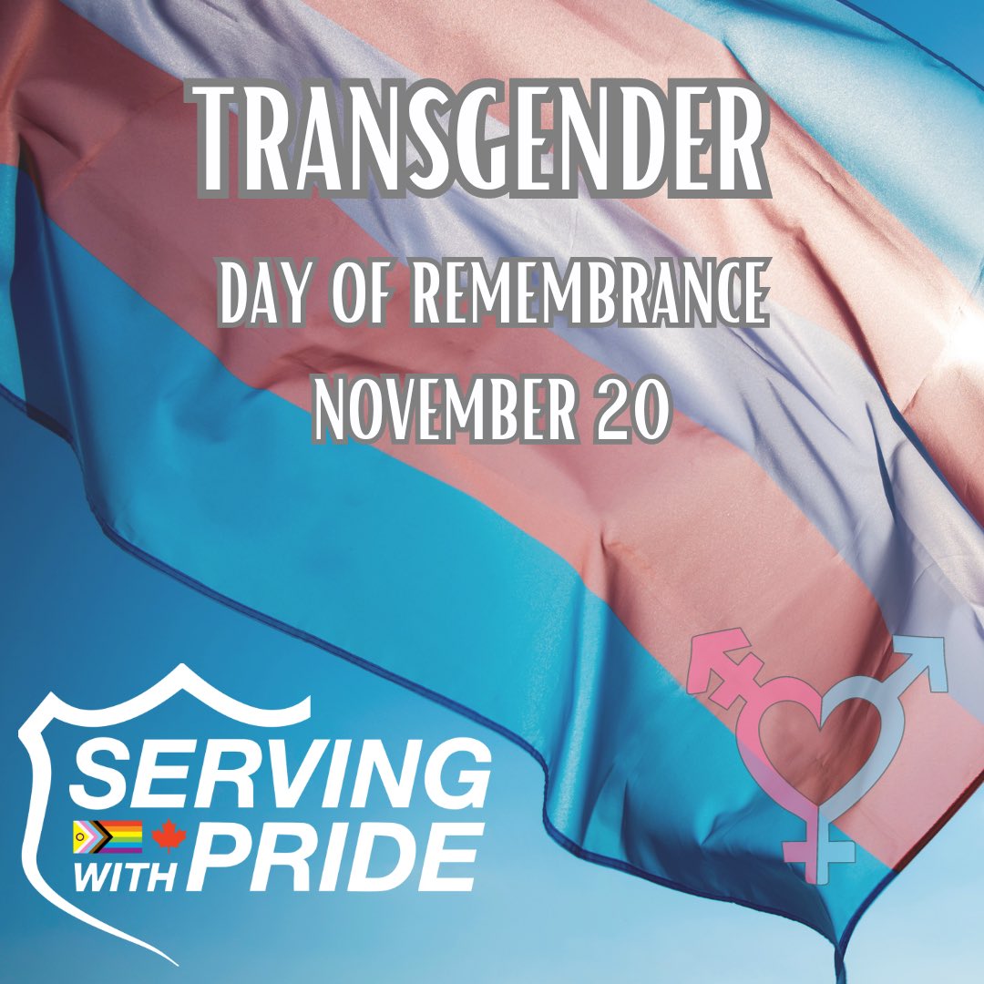 Today we recognize Trans day of Remembrance. 🏳️‍⚧️ Serving with Pride continues to advocate and fight for justice on behalf of the Trans members of our Community. We know this is especially important not only today, but every day. Violence & hate have no place!#TDoR2023 ⚧️