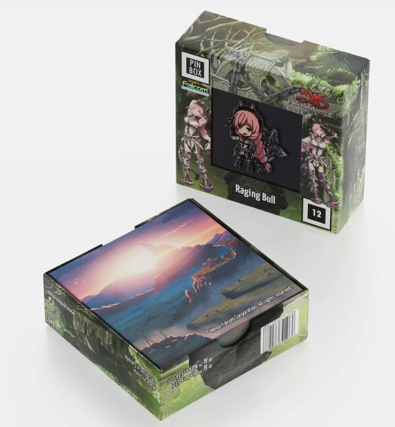 DarkPhoenix_6_9's tweet image. Of course, I had to get a Ragin Bull pin. Got Adol, Aprillis, and Hawk one too. #ysix #pinbox