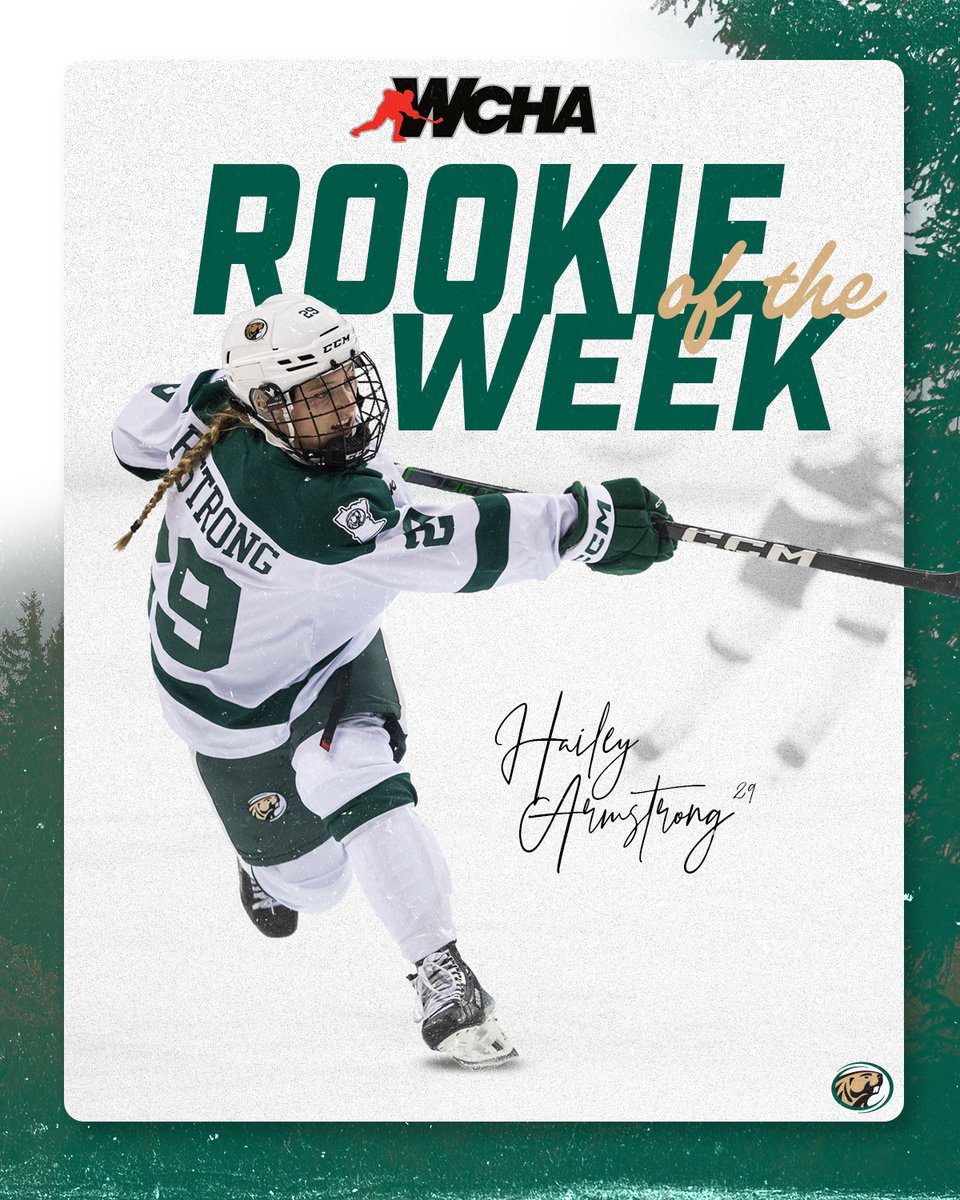 Bemidji State Womenโs Hockey (@bsubeaverswhky) on Twitter photo Congrats to our โ๏ธ <a href="/WCHA_WHockey/">WCHA Hockey</a> Players of the Week, Khloe Lund and Hailey Armstrong!!!
#GoBeavers #BeaverTerritory Congrats to our โ๏ธ <a href="/WCHA_WHockey/">WCHA Hockey</a> Players of the Week, Khloe Lund and Hailey Armstrong!!!
#GoBeavers #BeaverTerritory