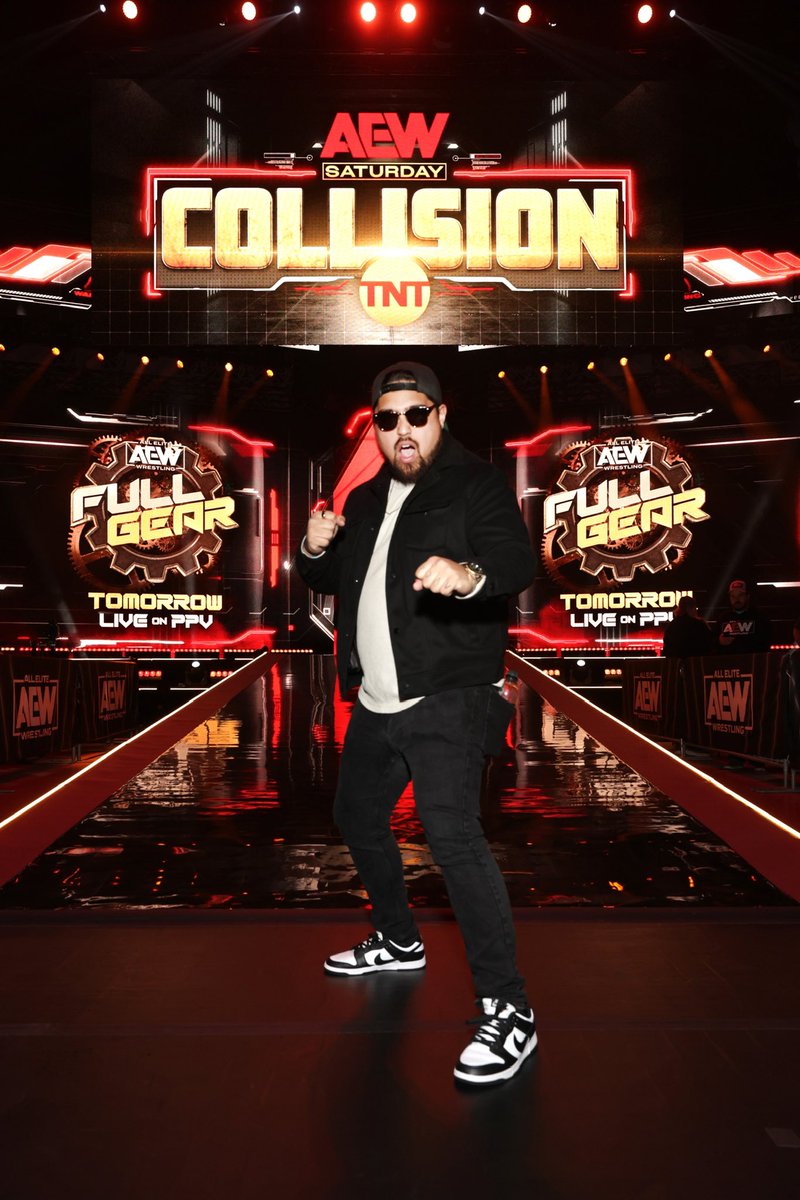 c_fergerstrom's tweet photo. AEW Collision was CHAOS in all the best ways. Thanks for AEW for hooking up the event and showing us a good time for my boy Jorden’s 30th Birthday! https://t.co/RXLYPAkfMp