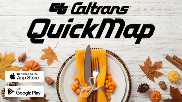 Tony_ACTC's tweet image. It’s the busiest travel week of the year! 🚗✈️🚂 Always better to KNOW BEFORE YOU GO, check #Quickmap to find the best traffic routes, closed roads, chain controls &amp;amp; more to arrive safely at your holiday destination. Download the app or visit QuickMap.dot.ca.gov  #BeSafe