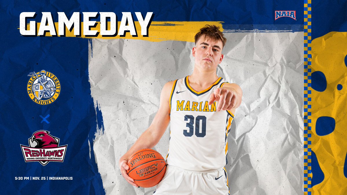 GAMEDAY!!

<a href="/MarianMensBBall/">Marian Basketball</a> takes a short break from CL action to take on IU-Northwest! Marian tips off with the Red Hawks at 5:30 PM in the PE Center!
