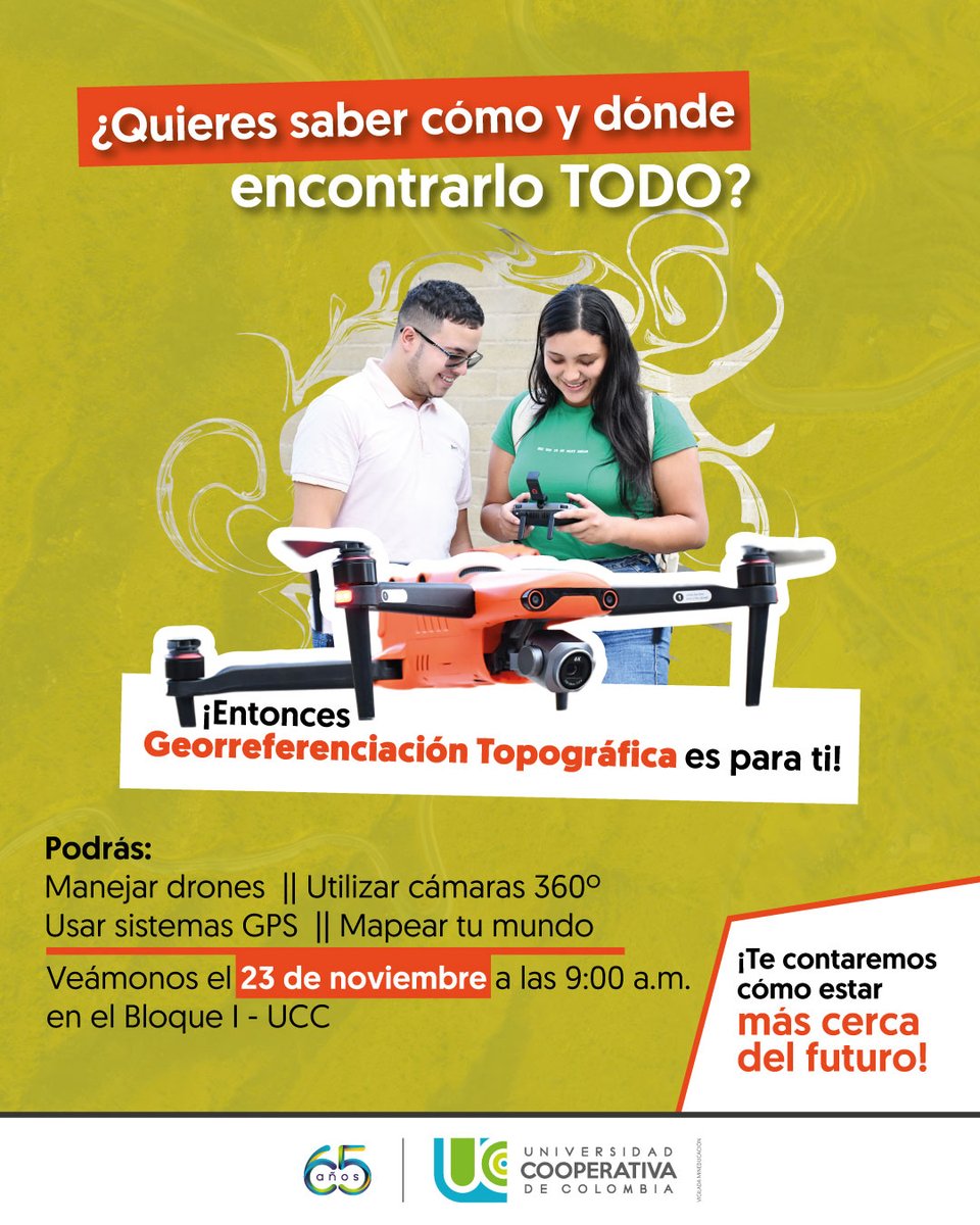 uccibaguespinal's tweet image. ¡Prepárate para sumergirte en el fascinante mundo de la Georreferenciación Topográfica y descubre cómo las coordenadas nos guían a través del terreno! 😱🕹️🛰

¡Te esperamos para una experiencia única y exclusiva!

Inscríbete: forms.office.com/r/2RK9iebFtZ
¡Entrada libre! #GeoTop 💙💚