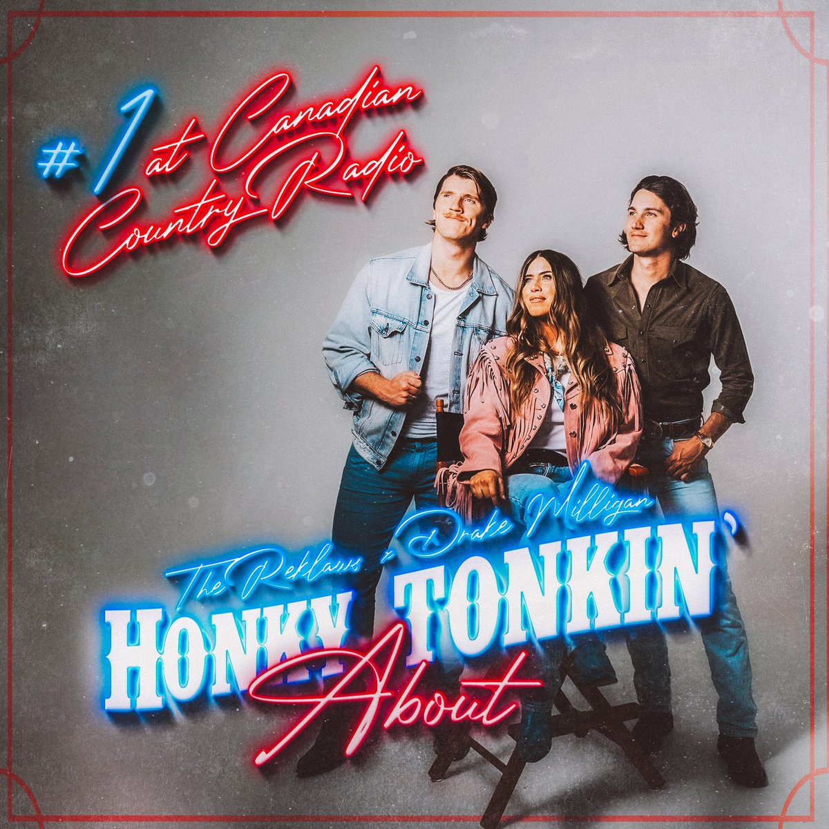 THANK YOU CANADIAN COUNTRY RADIO - Honky Tonkin’ About is officially #1! We were so honoured to record this with @drakemilligan ! Thank you to everyone involved, Canadian country radio, and to YOU for listening and sharing. We’re so grateful for you ♡