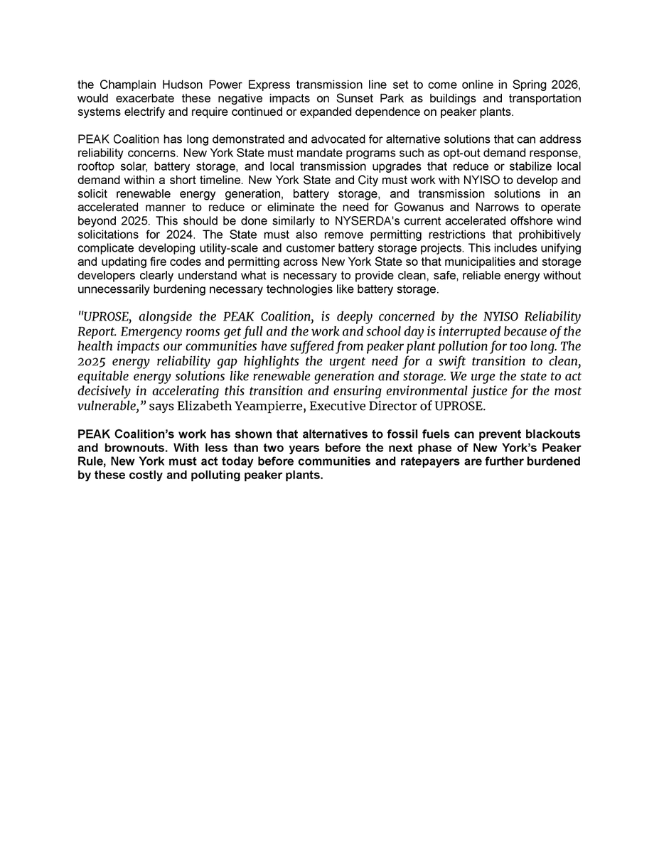 Read our statement on NYISO's identified solution to address NYC's energy reliability need: peakcoalition.org/_files/ugd/f10…