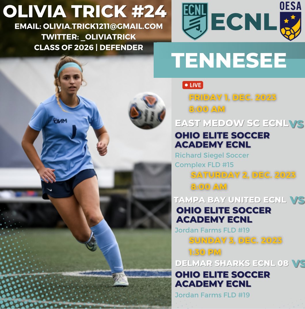 Following a successful 6 point weekend, defeating Pittsburgh River hounds and WNY Flash in the @ECNLOhioValley We are headed to #ECNLTN December 1-3. Come check us out‼️@PrepSoccer @G2CollegeSoccer @SSN_NCAASoccer  @ImCollegeSoccer @ECNLgirls @ohioelite