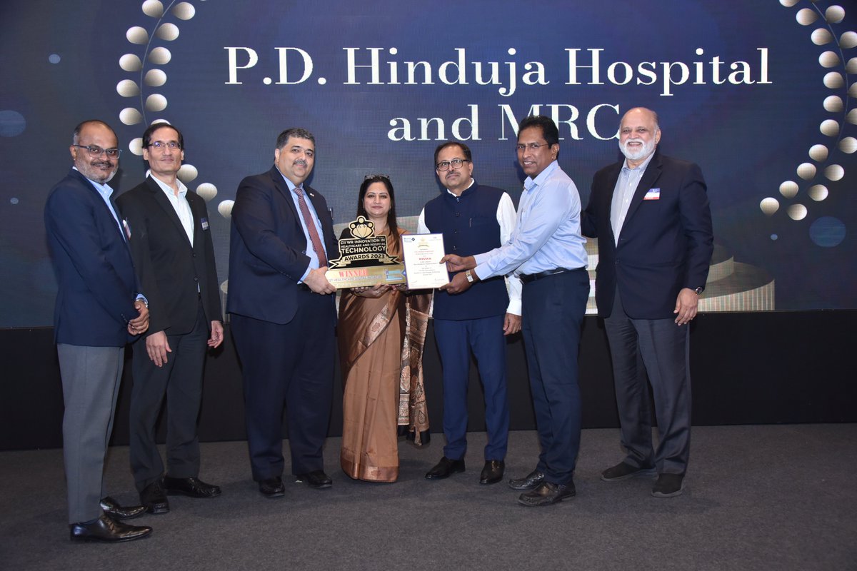 CII4WR's tweet photo. Congratulations to the winners of CII Western Region Innovation in Healthcare and Hospital Technology Awards 2023 (2nd Edition) - Category: BEST HEALTHCARE DIGITAL INITIATIVE | Winner: P.D. HINDUJA HOSPITAL AND MRC. 
#CII4WR #CIIHosptalTech #Healthcare #Health https://t.co/gVvmv1hmbG