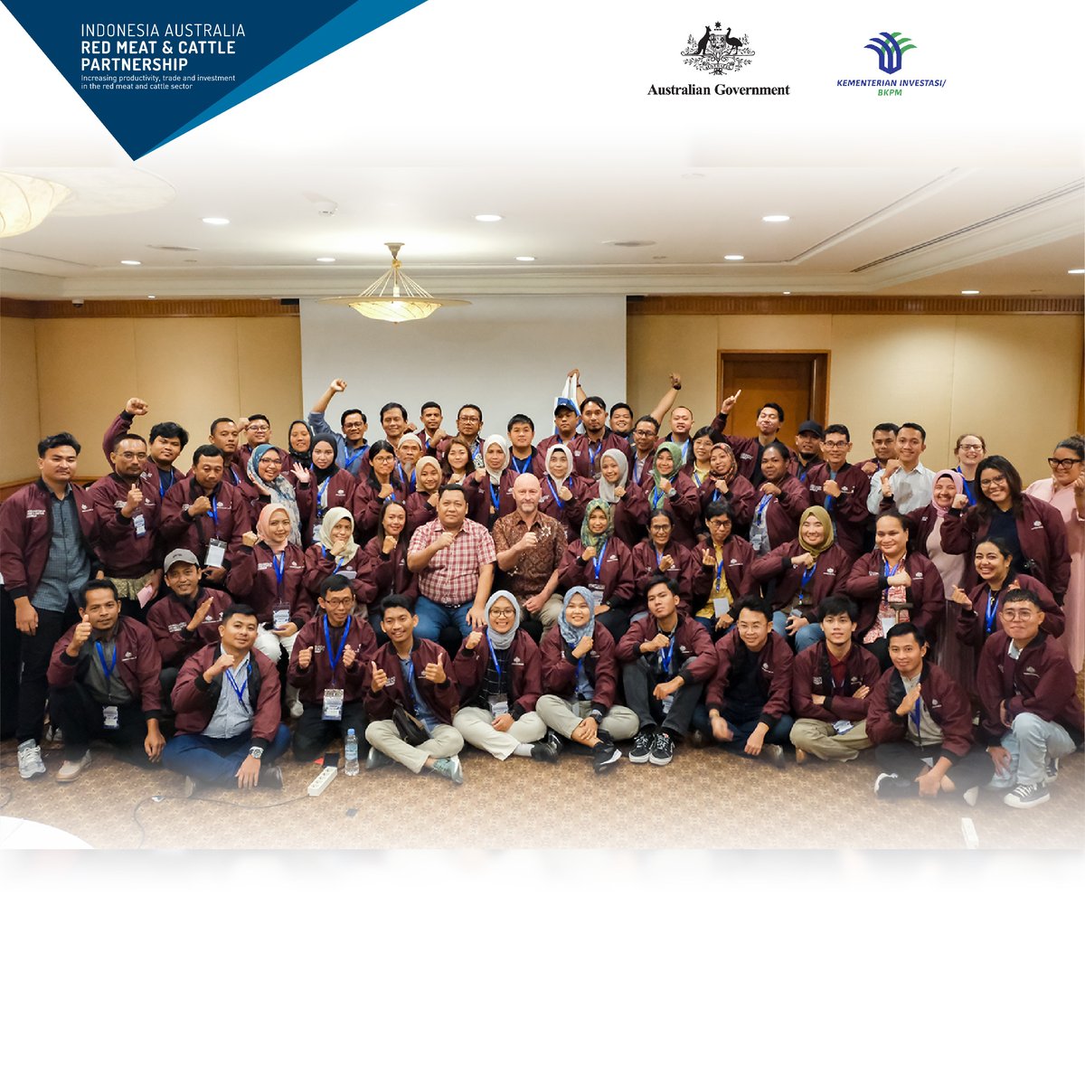 The Partnership hopes that the event can advance the red meat and cattle sectors in Indonesia.
----------
#InvestinMeat #RedMeatCattle #iaredmeatcattle #redmeatcattlepartnership #australiaindonesia #foodsecurity #agriculture #beefcattle #peternakansapi #dagingsapi #symposium