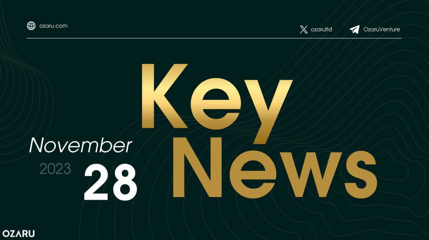 Key news for November 28

🟢 Last week, digital asset investment products #inflowed 346 million US dollars.

🟢 #Coinbase stock price hits 18-month high.

🟢 #FTX address transfers 250,000 $SOL to #Wintermute.

🟢 #Tether Treasury minted another 1 billion $USDT 9 hours ago.

🟢