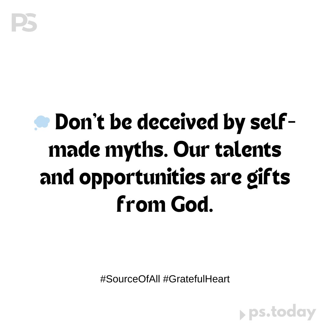 PremasisSatman's tweet image. 💭 Don&apos;t be deceived by self-made myths. Our talents and opportunities are gifts from God. #SourceOfAll #GratefulHeart #follow @PremasisSatman #Repost