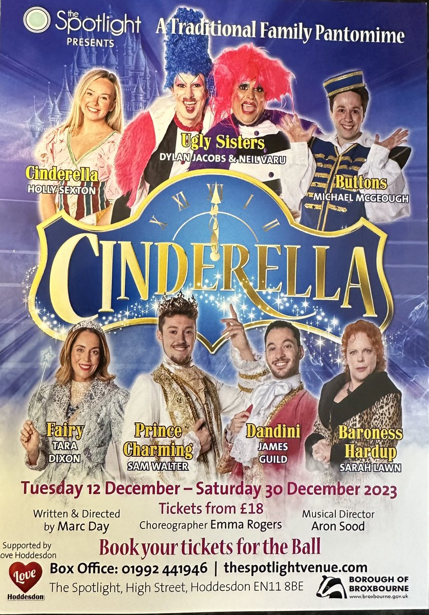Not long now! Rehearsals start in 2 days! So excited to be appearing @thespotlightuk in #Cinderella #panto #uglysister